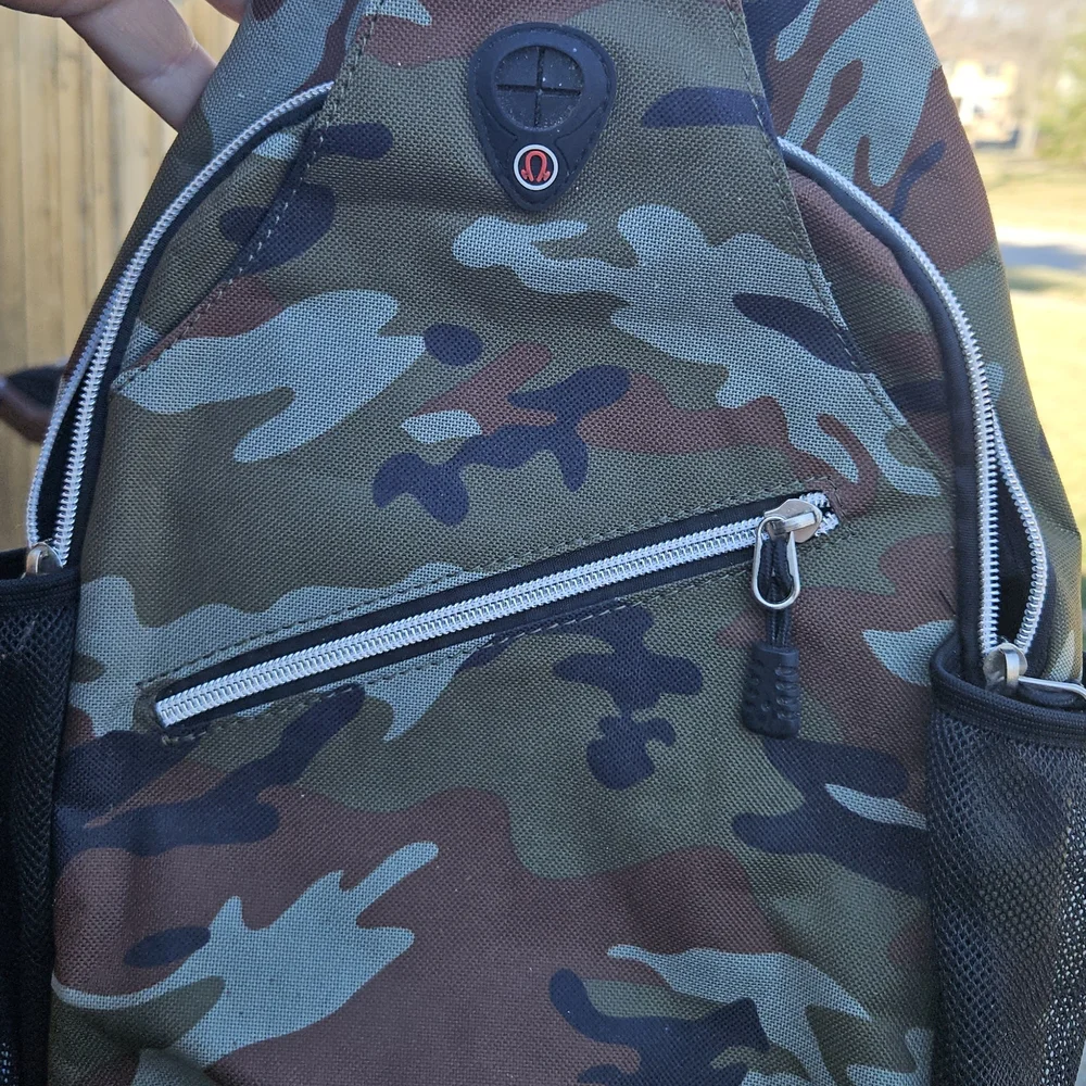 Mosiso Sling Camouflage Backpack with Black Accents